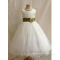 little girls pageant dresses Satin Floor-length A-line Tulle Flower Girl Dresses